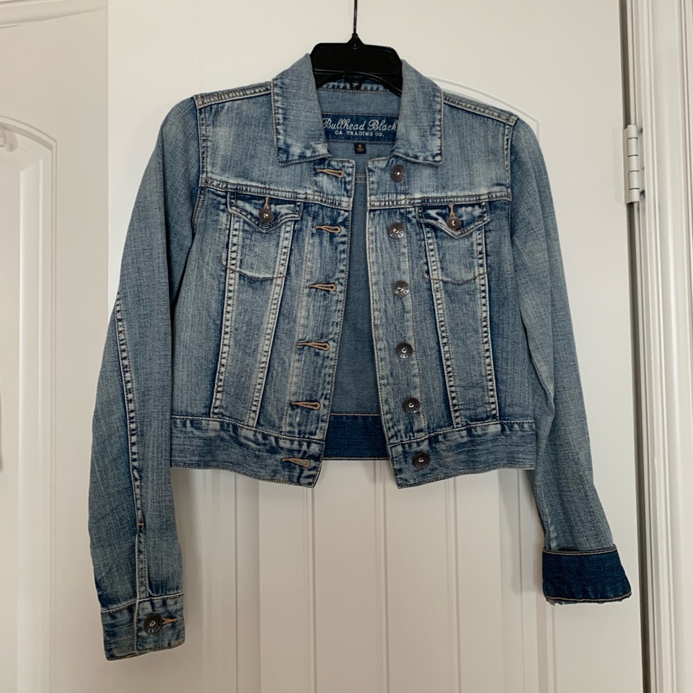 Cropped jean jacket